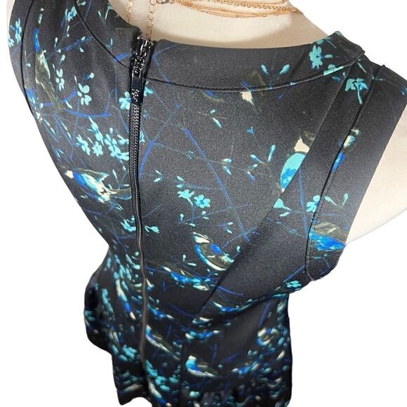 Jessica Simpson black blue bird dress size 6 - Picture 5 of 16